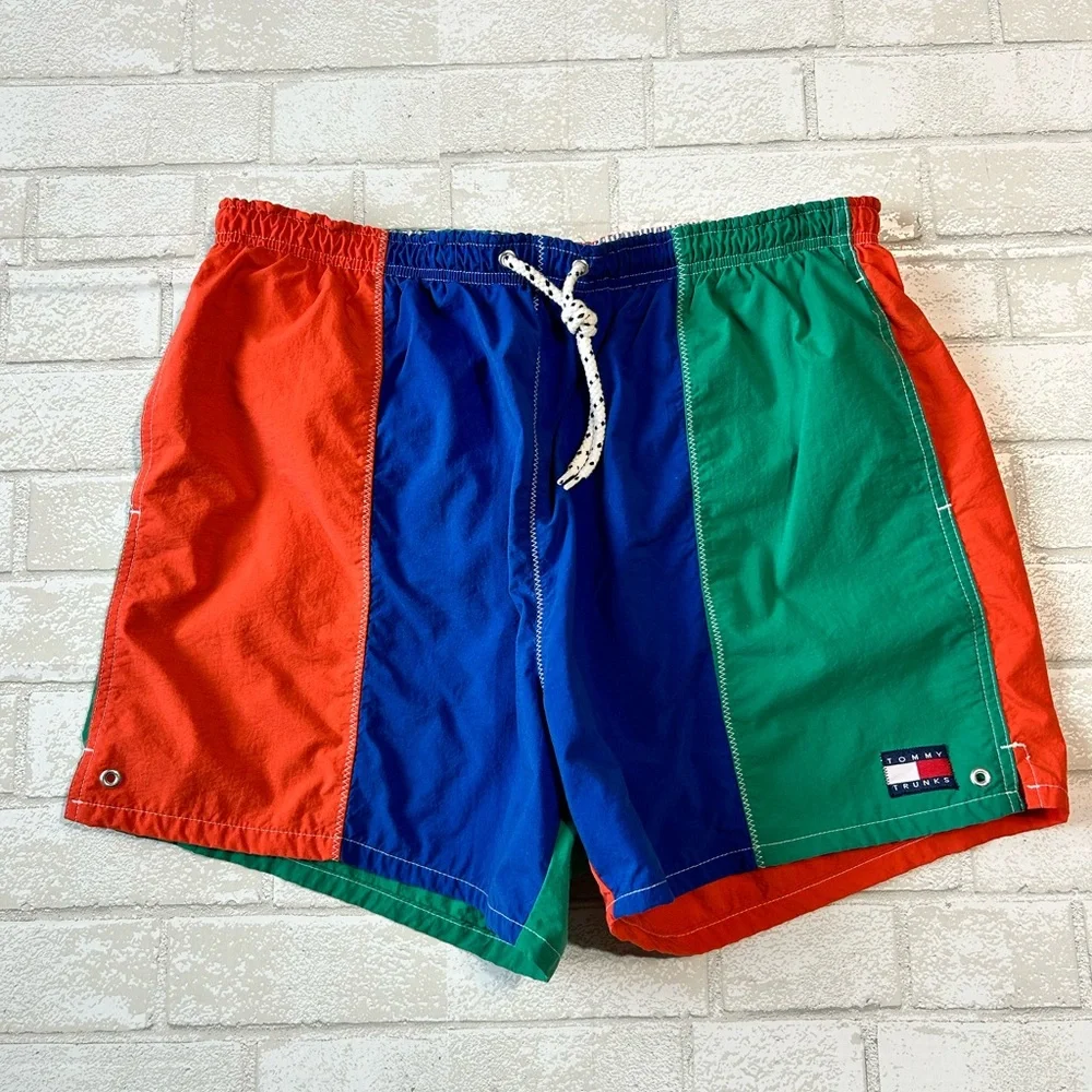 Tommy Hilfiger Men's Tricolor Swim Trunks